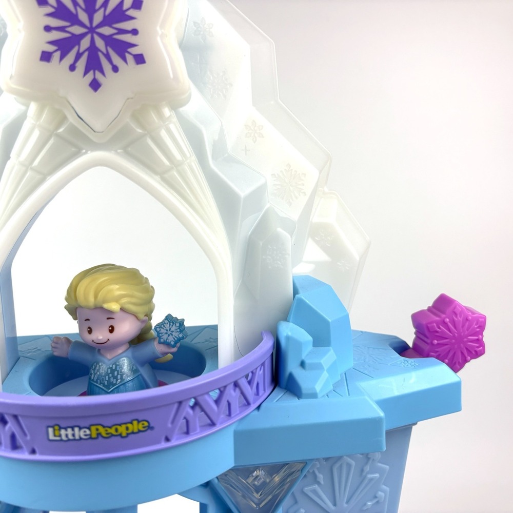 Fisher Price Little People Disney Frozen Elsas Enchanted Lights Palace Music SEE - Picture 8 of 16